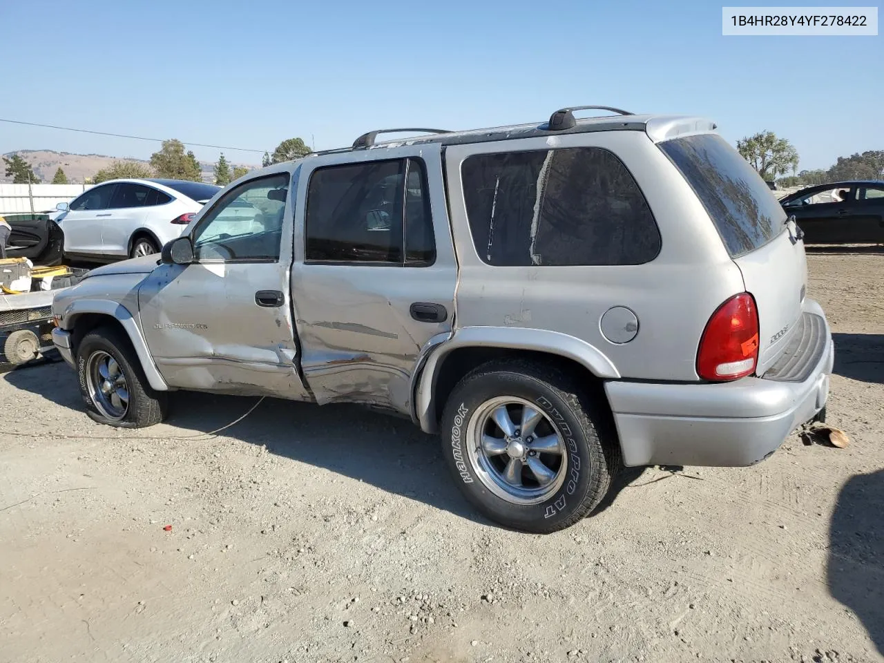 2000 Dodge Durango VIN: 1B4HR28Y4YF278422 Lot: 69119144