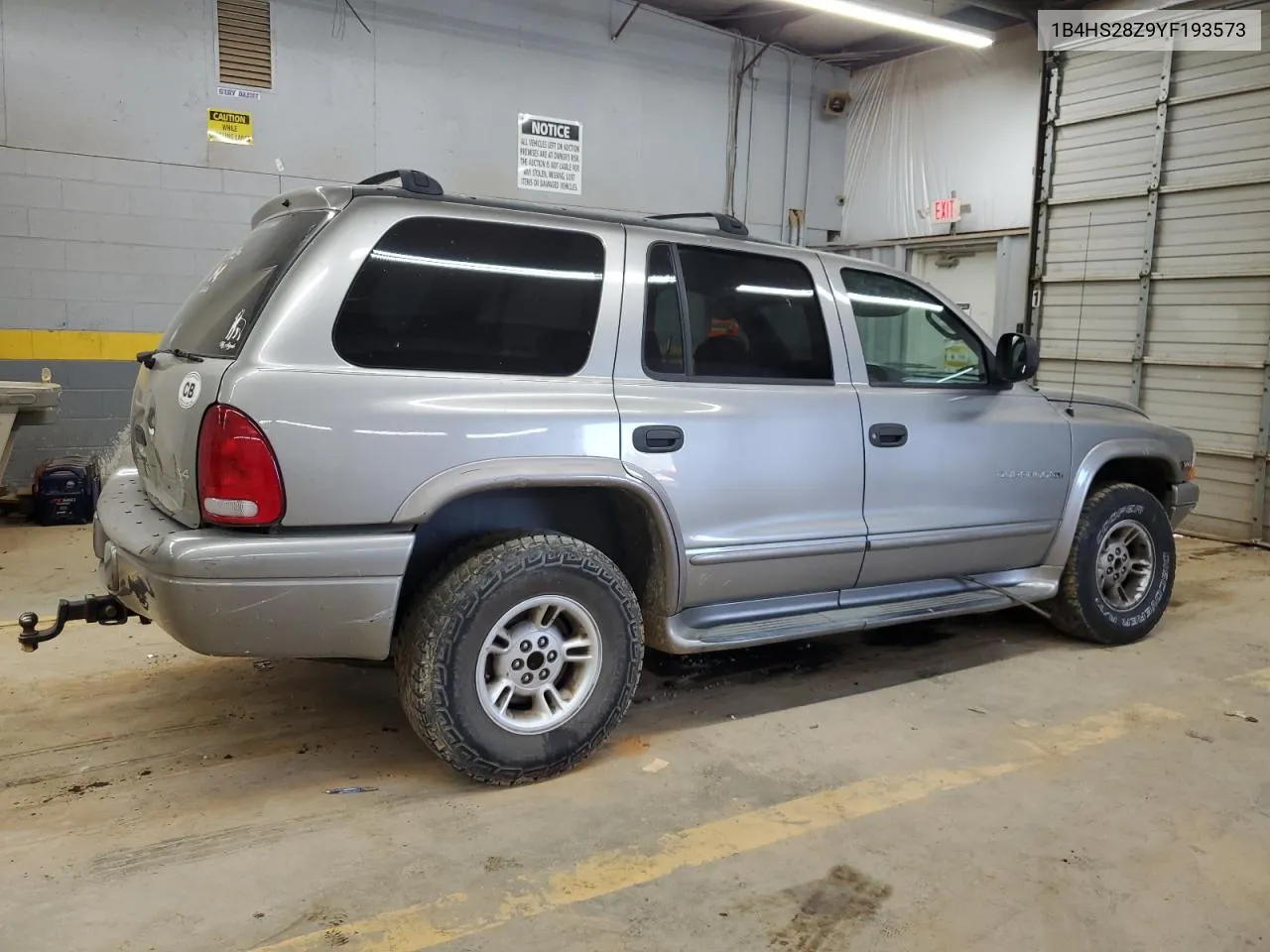 2000 Dodge Durango VIN: 1B4HS28Z9YF193573 Lot: 69469304