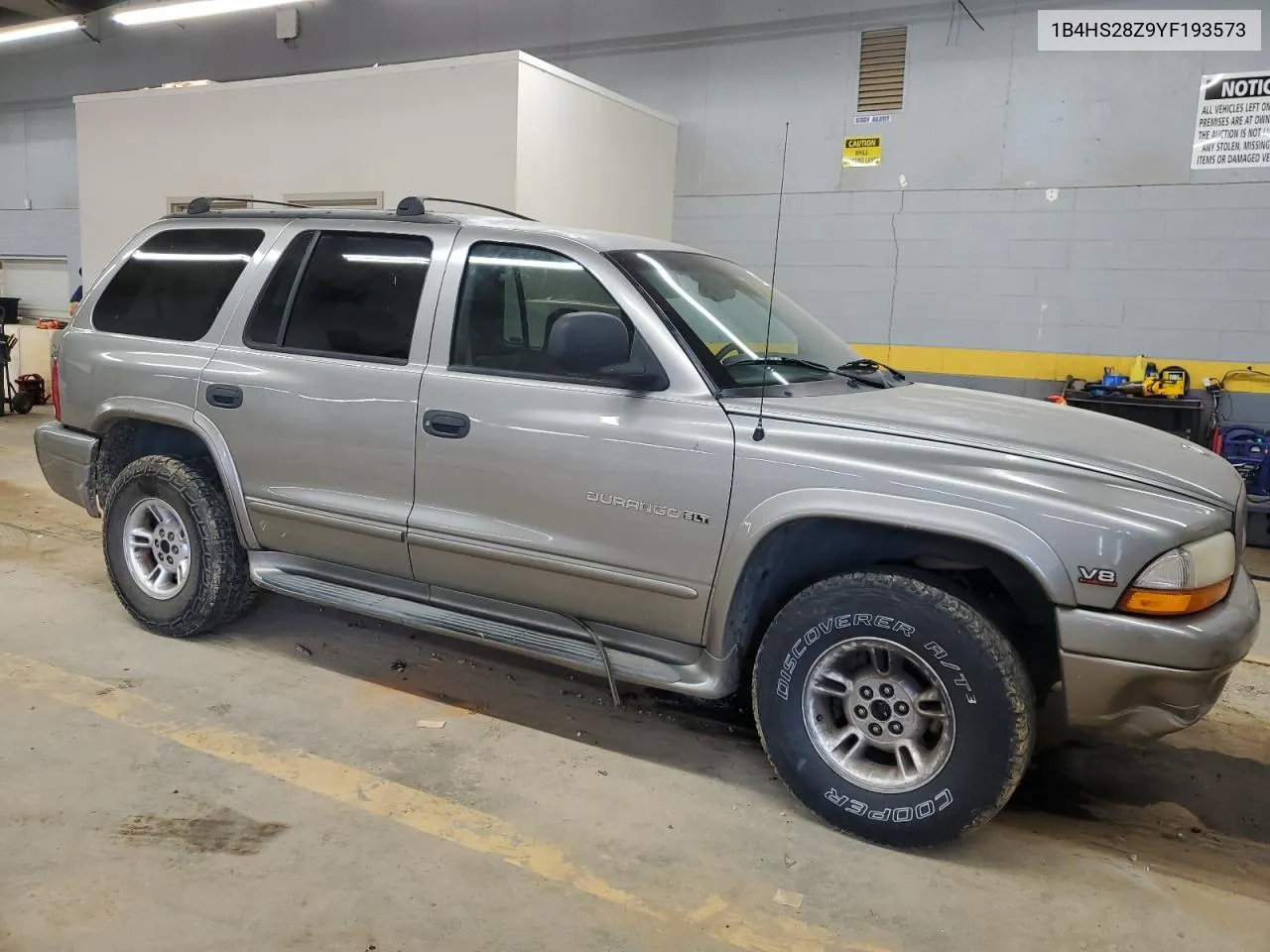 2000 Dodge Durango VIN: 1B4HS28Z9YF193573 Lot: 69469304