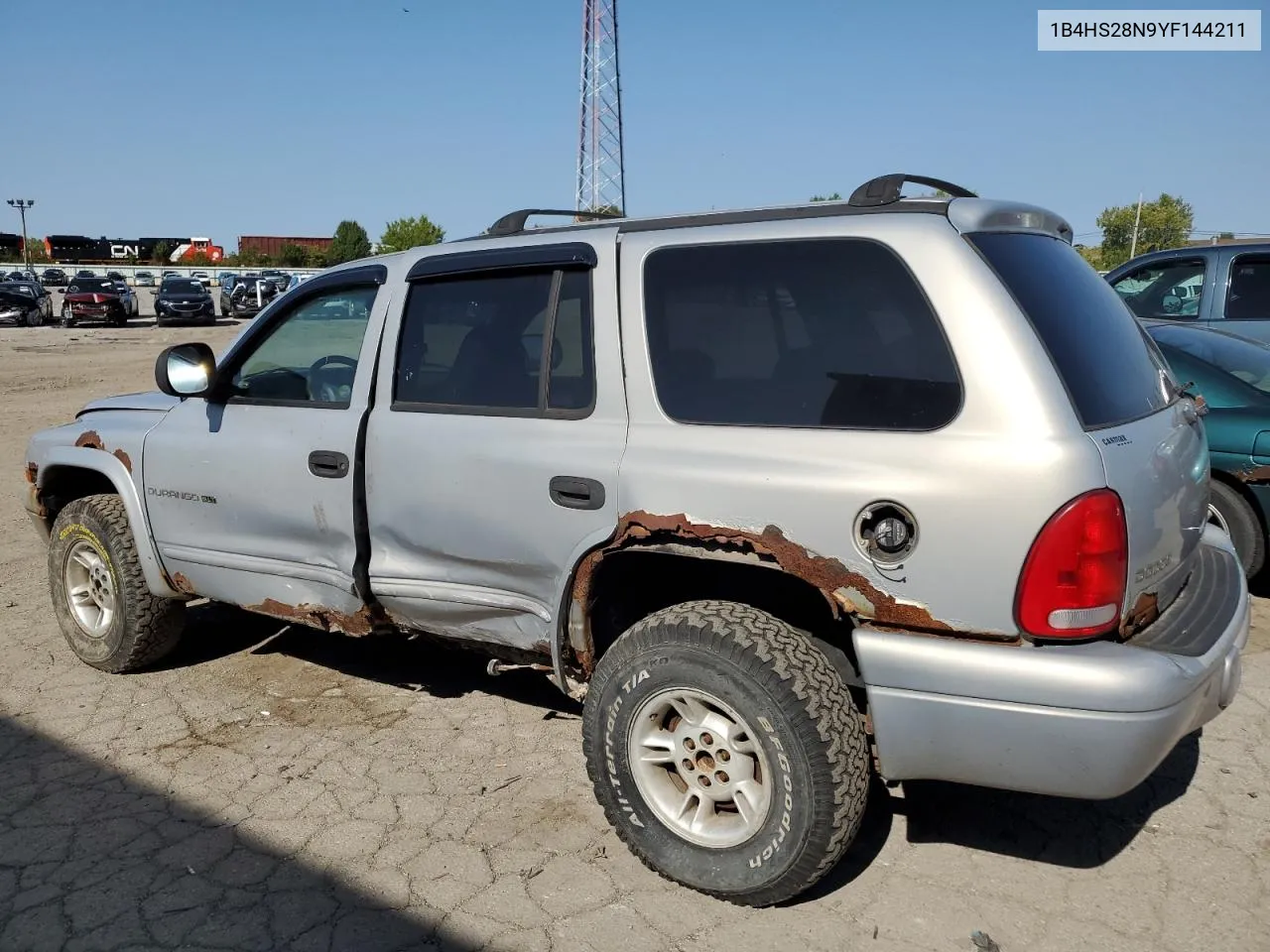 2000 Dodge Durango VIN: 1B4HS28N9YF144211 Lot: 70801504