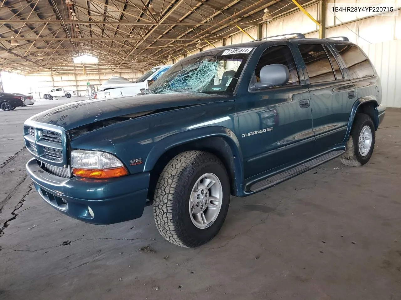 2000 Dodge Durango VIN: 1B4HR28Y4YF220715 Lot: 71850874