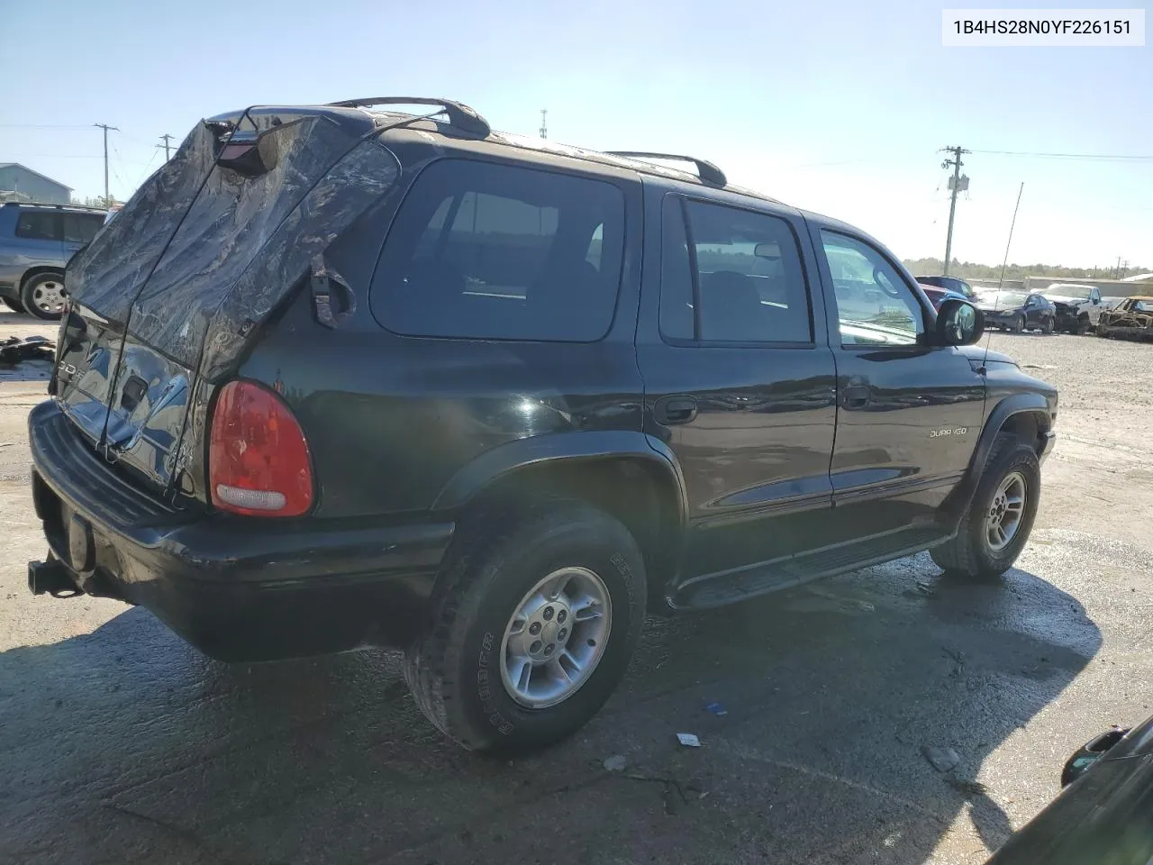 2000 Dodge Durango VIN: 1B4HS28N0YF226151 Lot: 75307114