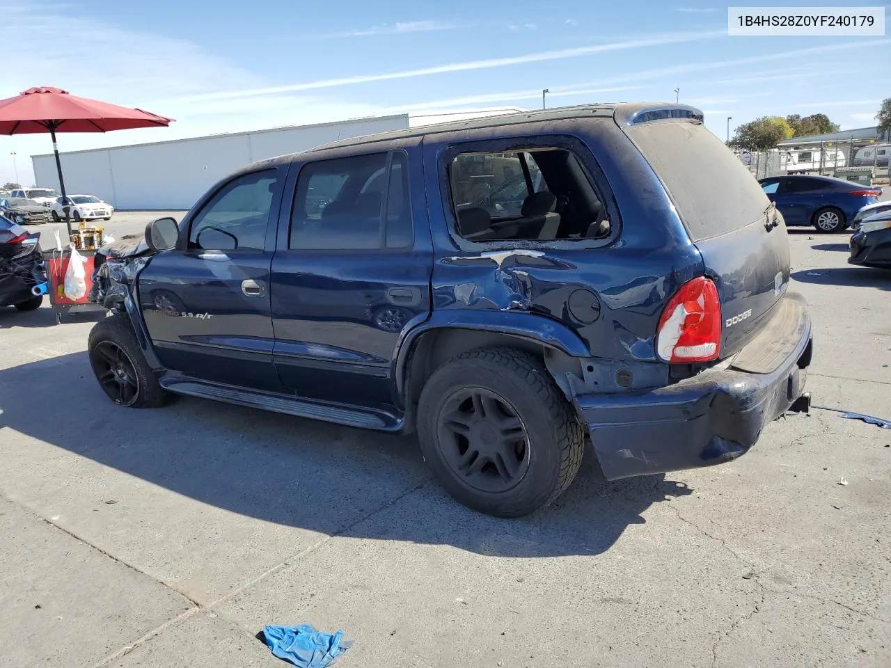 2000 Dodge Durango VIN: 1B4HS28Z0YF240179 Lot: 75691704