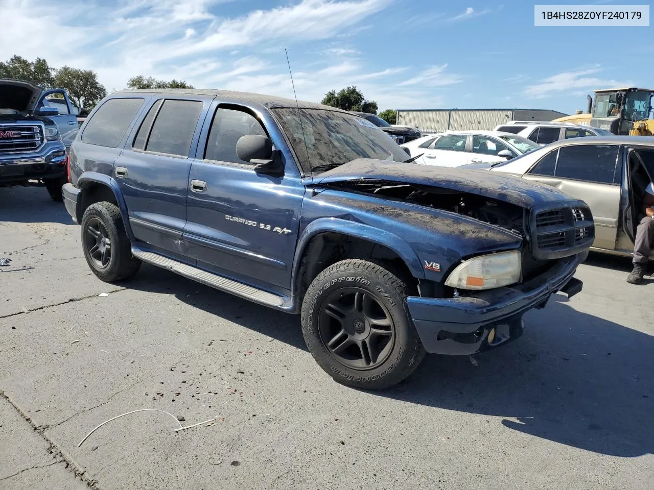 2000 Dodge Durango VIN: 1B4HS28Z0YF240179 Lot: 75691704