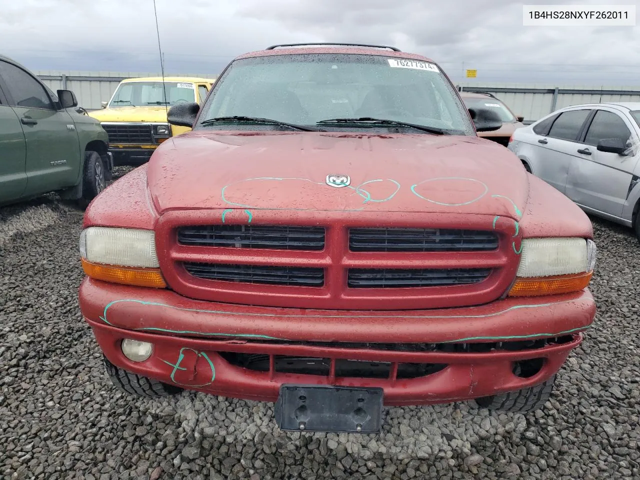 2000 Dodge Durango VIN: 1B4HS28NXYF262011 Lot: 76277374