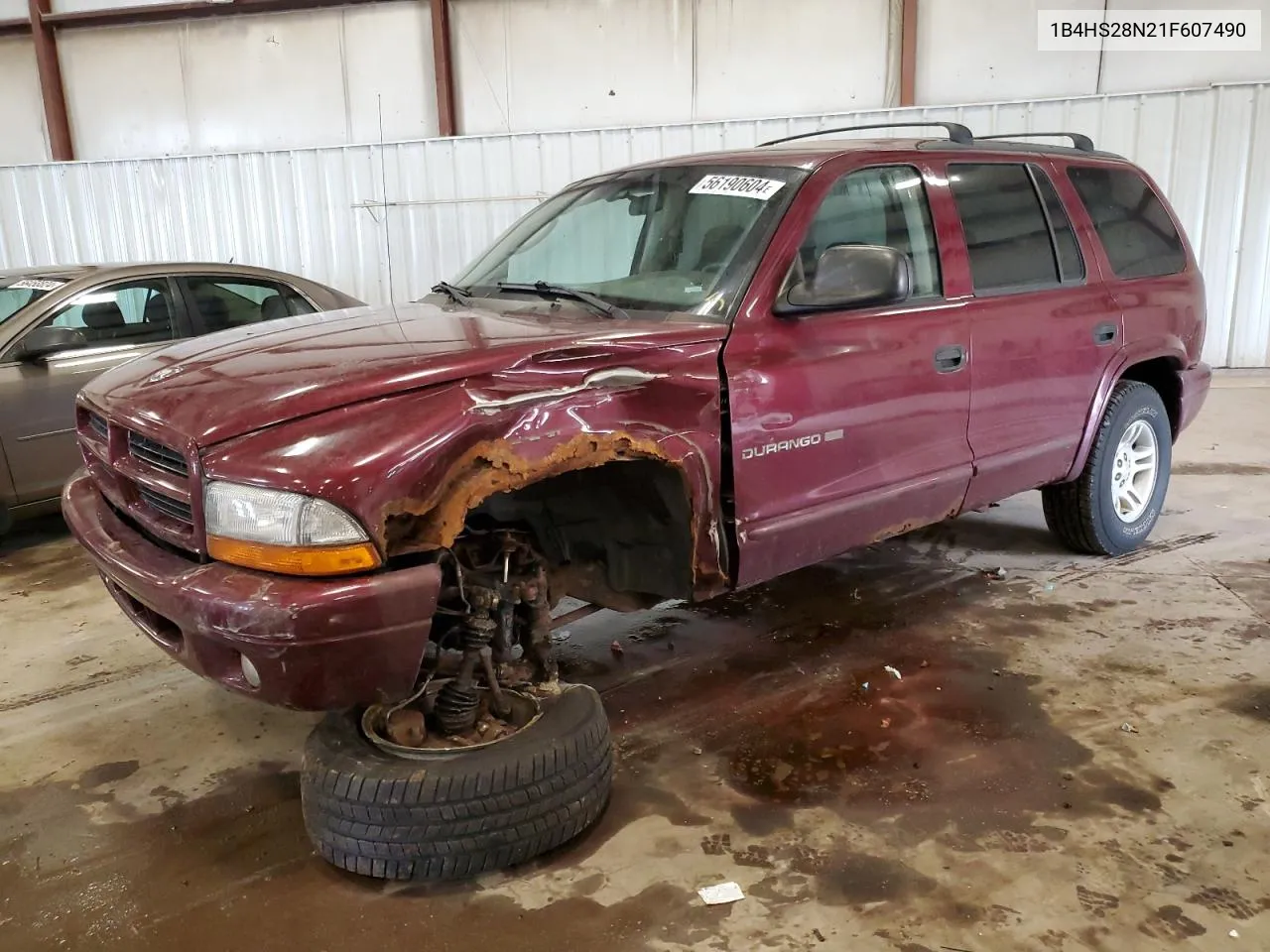 2001 Dodge Durango VIN: 1B4HS28N21F607490 Lot: 56190604