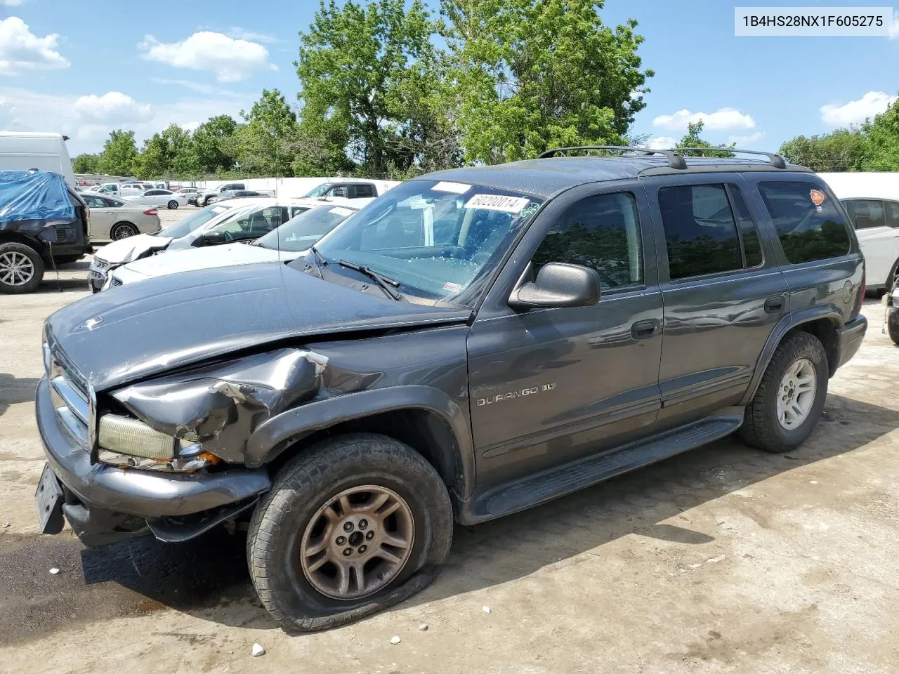 2001 Dodge Durango VIN: 1B4HS28NX1F605275 Lot: 60200014