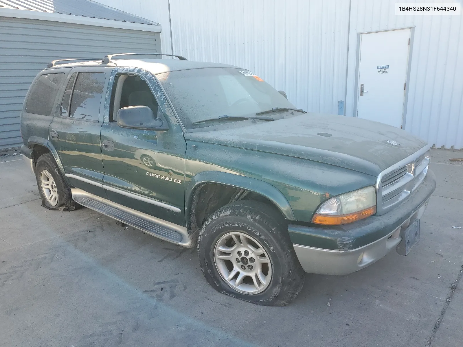 2001 Dodge Durango VIN: 1B4HS28N31F644340 Lot: 65932434