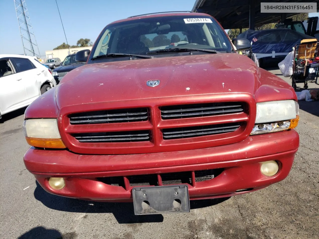 2001 Dodge Durango VIN: 1B4HR28N31F516451 Lot: 69538774