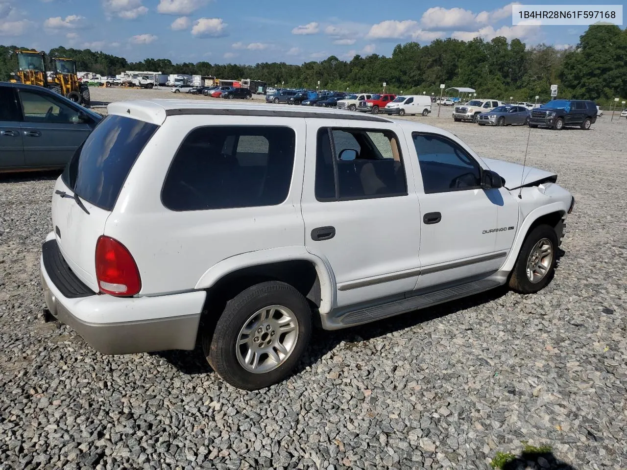 2001 Dodge Durango VIN: 1B4HR28N61F597168 Lot: 71787154