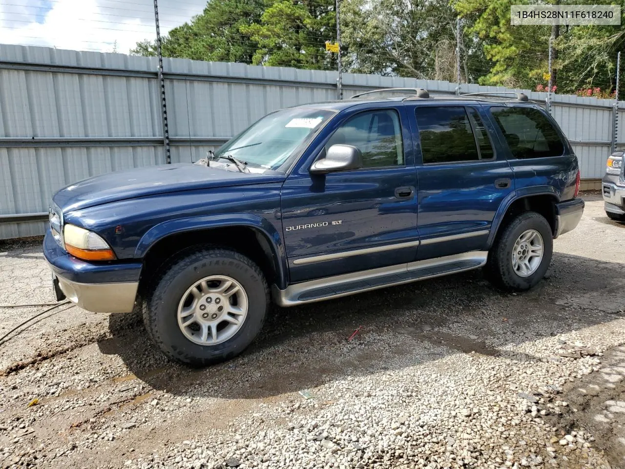 2001 Dodge Durango VIN: 1B4HS28N11F618240 Lot: 73223984