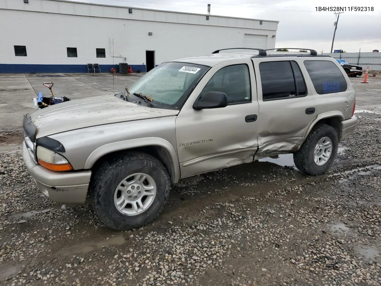 2001 Dodge Durango VIN: 1B4HS28N11F592318 Lot: 75000344