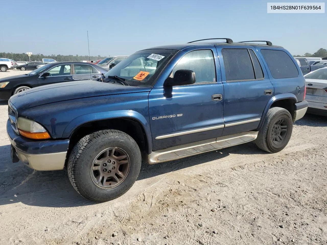 2001 Dodge Durango VIN: 1B4HS28N01F639564 Lot: 76092184