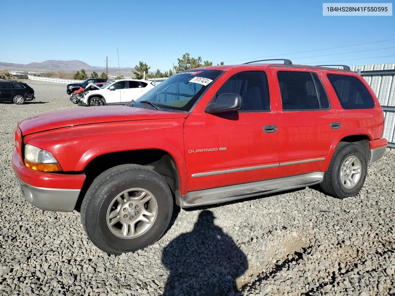 2001 Dodge Durango VIN: 1B4HS28N41F550595 Lot: 79767424