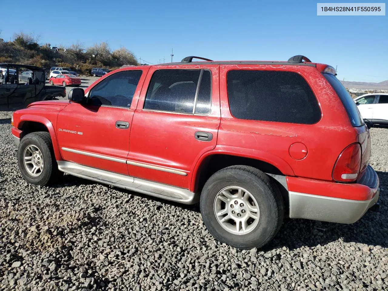 2001 Dodge Durango VIN: 1B4HS28N41F550595 Lot: 79767424