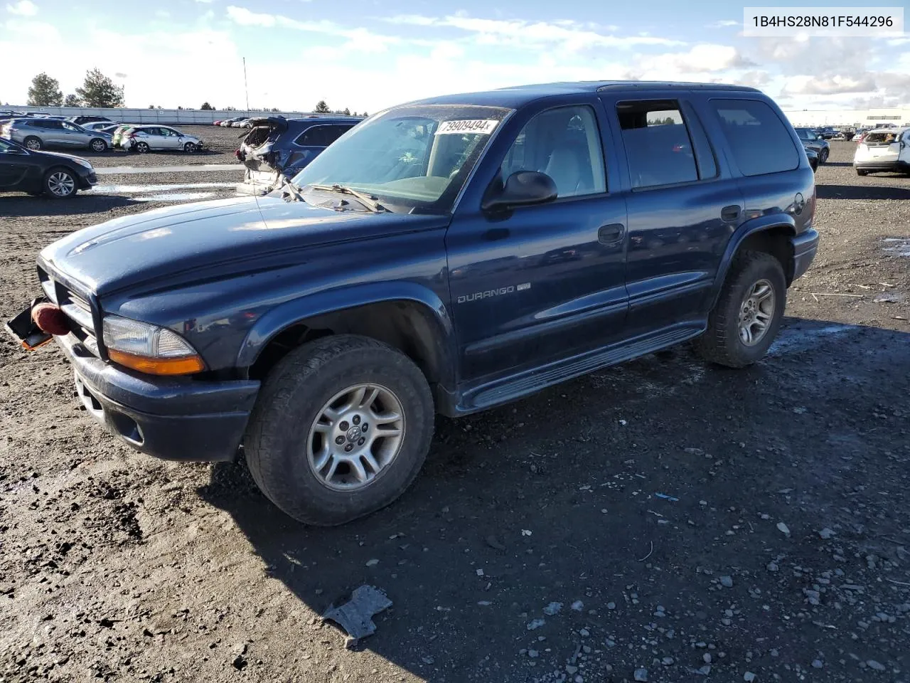 2001 Dodge Durango VIN: 1B4HS28N81F544296 Lot: 79909494