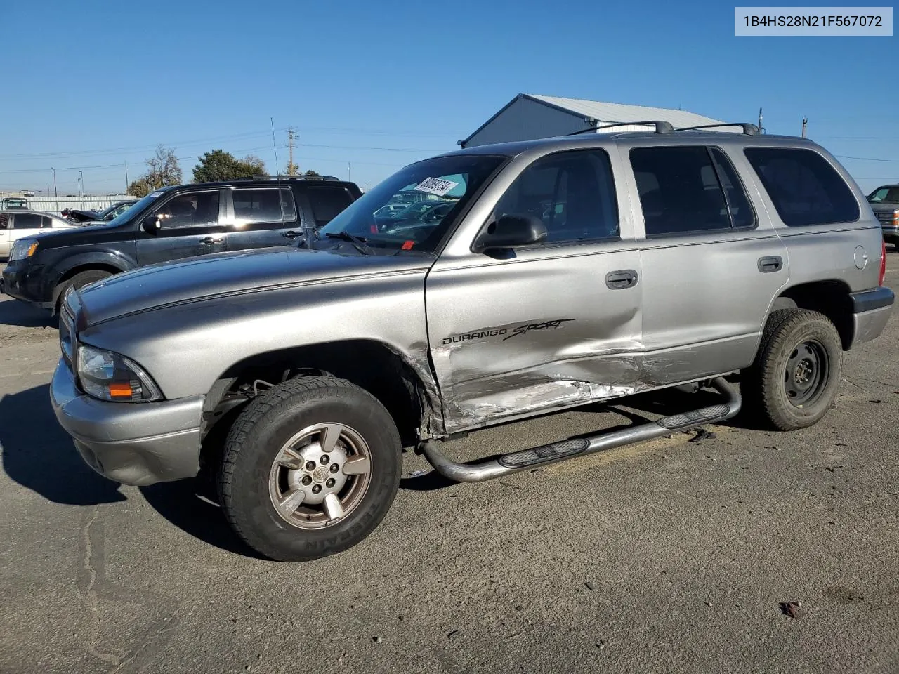 2001 Dodge Durango VIN: 1B4HS28N21F567072 Lot: 80069734