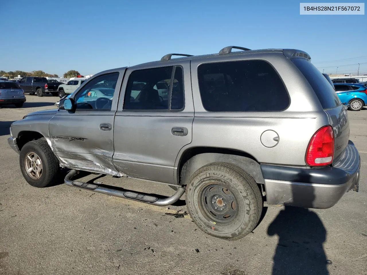 2001 Dodge Durango VIN: 1B4HS28N21F567072 Lot: 80069734