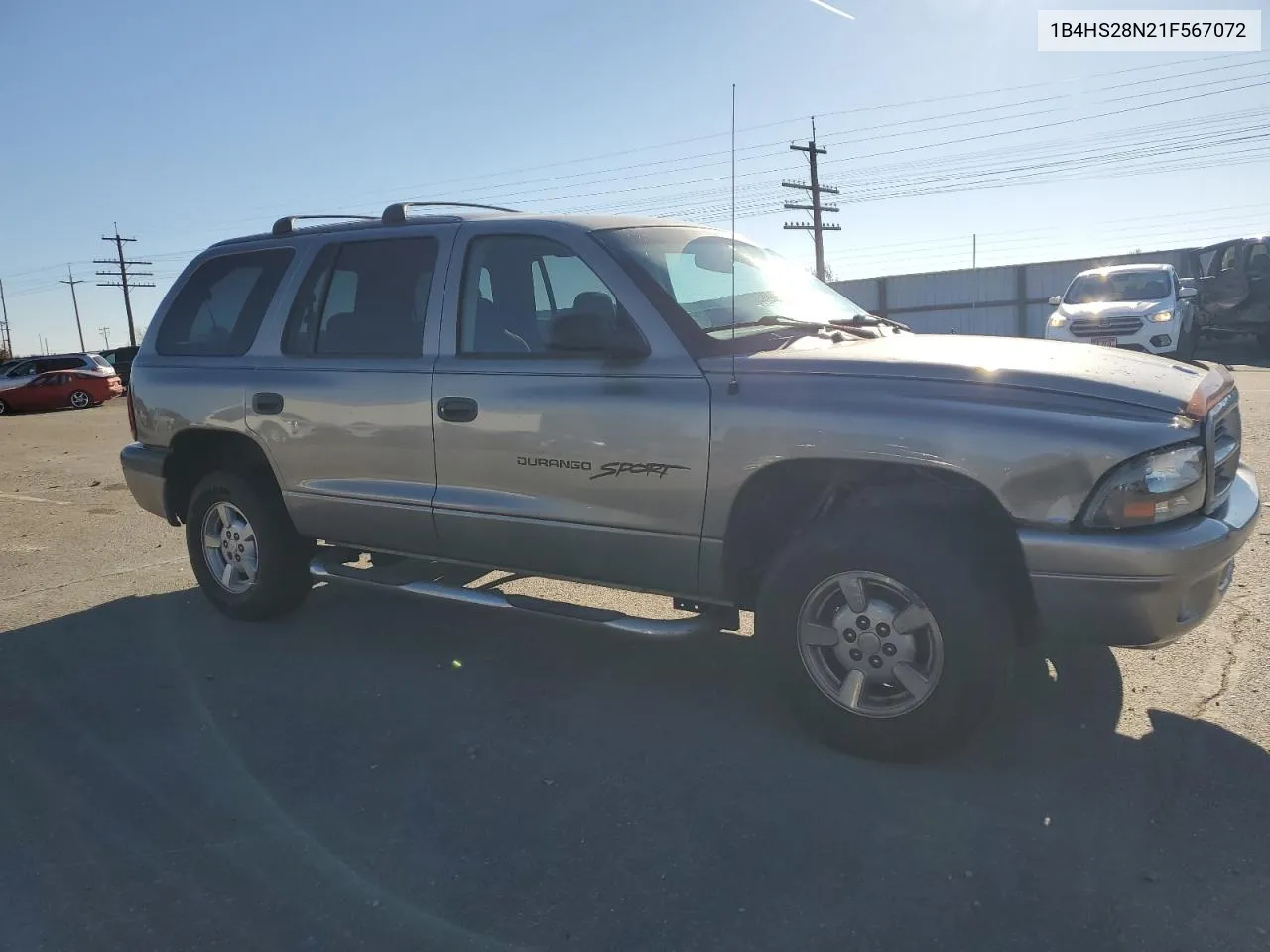 2001 Dodge Durango VIN: 1B4HS28N21F567072 Lot: 80069734