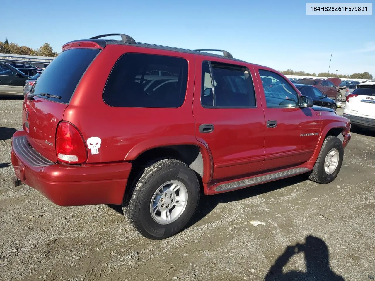 2001 Dodge Durango VIN: 1B4HS28Z61F579891 Lot: 80510284