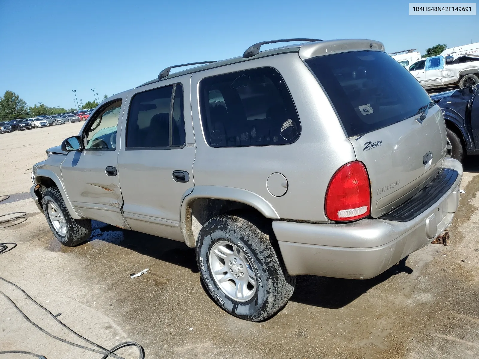 2002 Dodge Durango Slt VIN: 1B4HS48N42F149691 Lot: 57900004