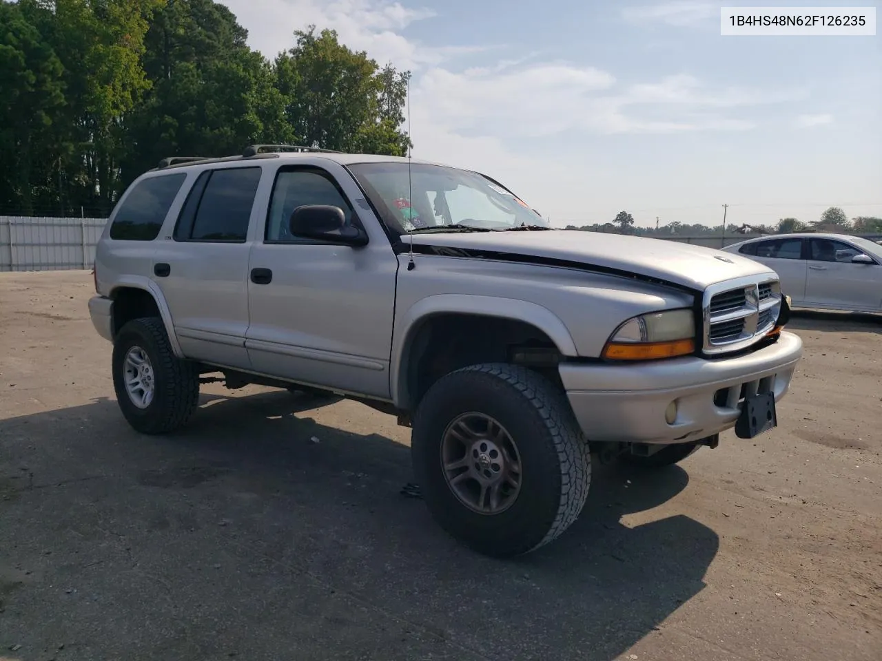 2002 Dodge Durango Slt VIN: 1B4HS48N62F126235 Lot: 69740294