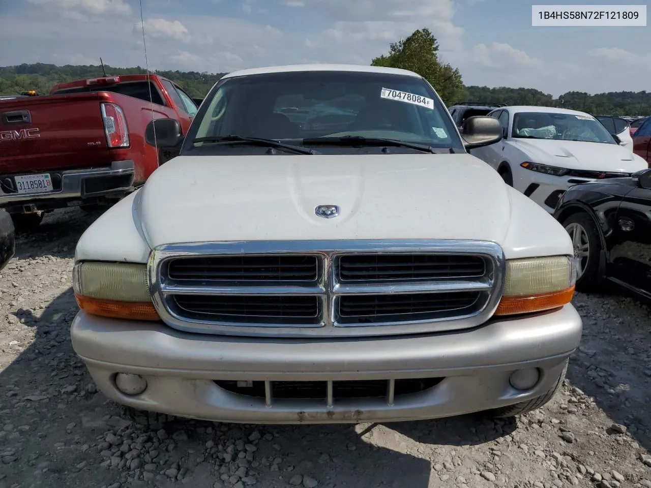 2002 Dodge Durango Slt Plus VIN: 1B4HS58N72F121809 Lot: 70478084