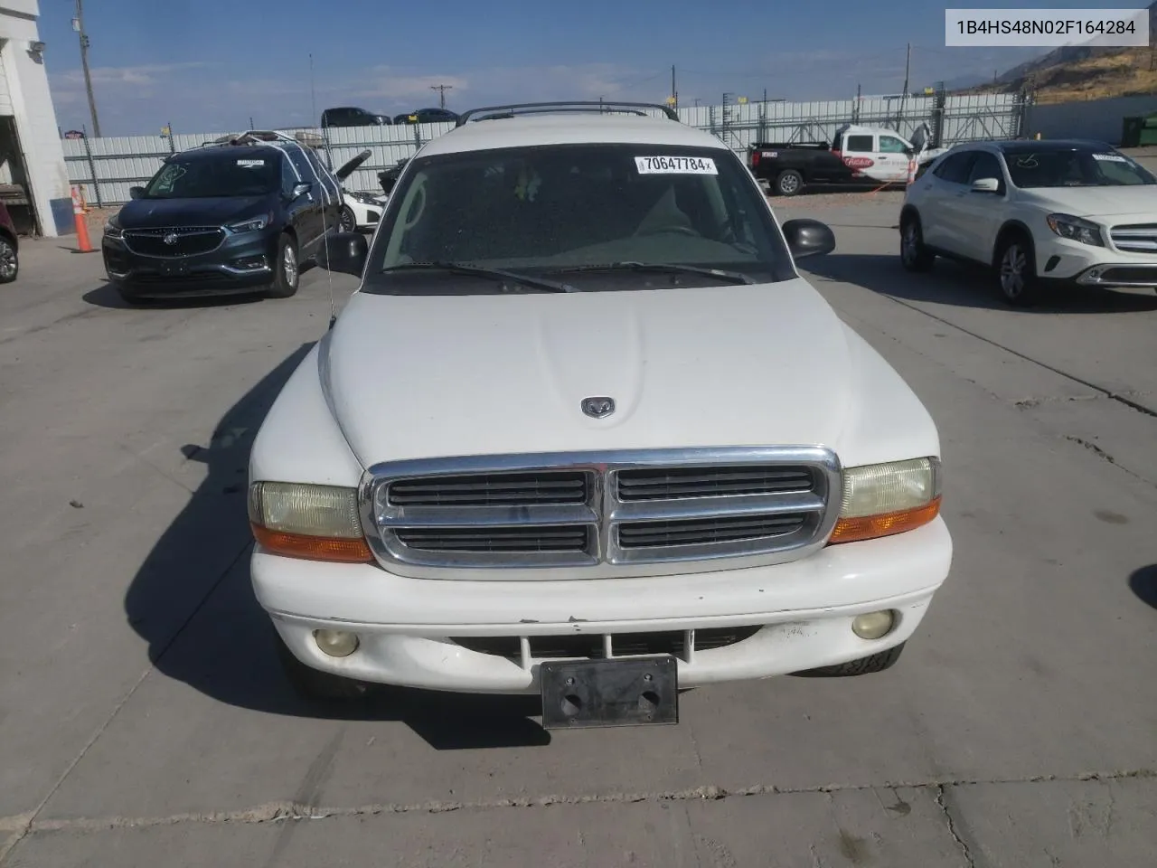 2002 Dodge Durango Slt VIN: 1B4HS48N02F164284 Lot: 70647784