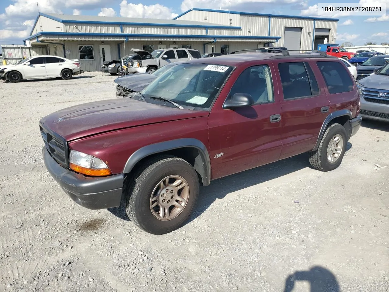 1B4HR38NX2F208751 2002 Dodge Durango Sport