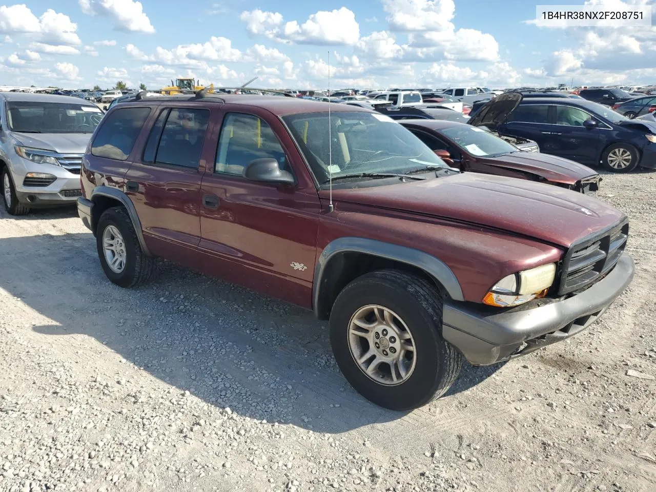 2002 Dodge Durango Sport VIN: 1B4HR38NX2F208751 Lot: 71699714