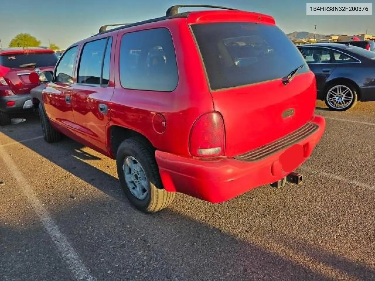 2002 Dodge Durango Sport VIN: 1B4HR38N32F200376 Lot: 73259904