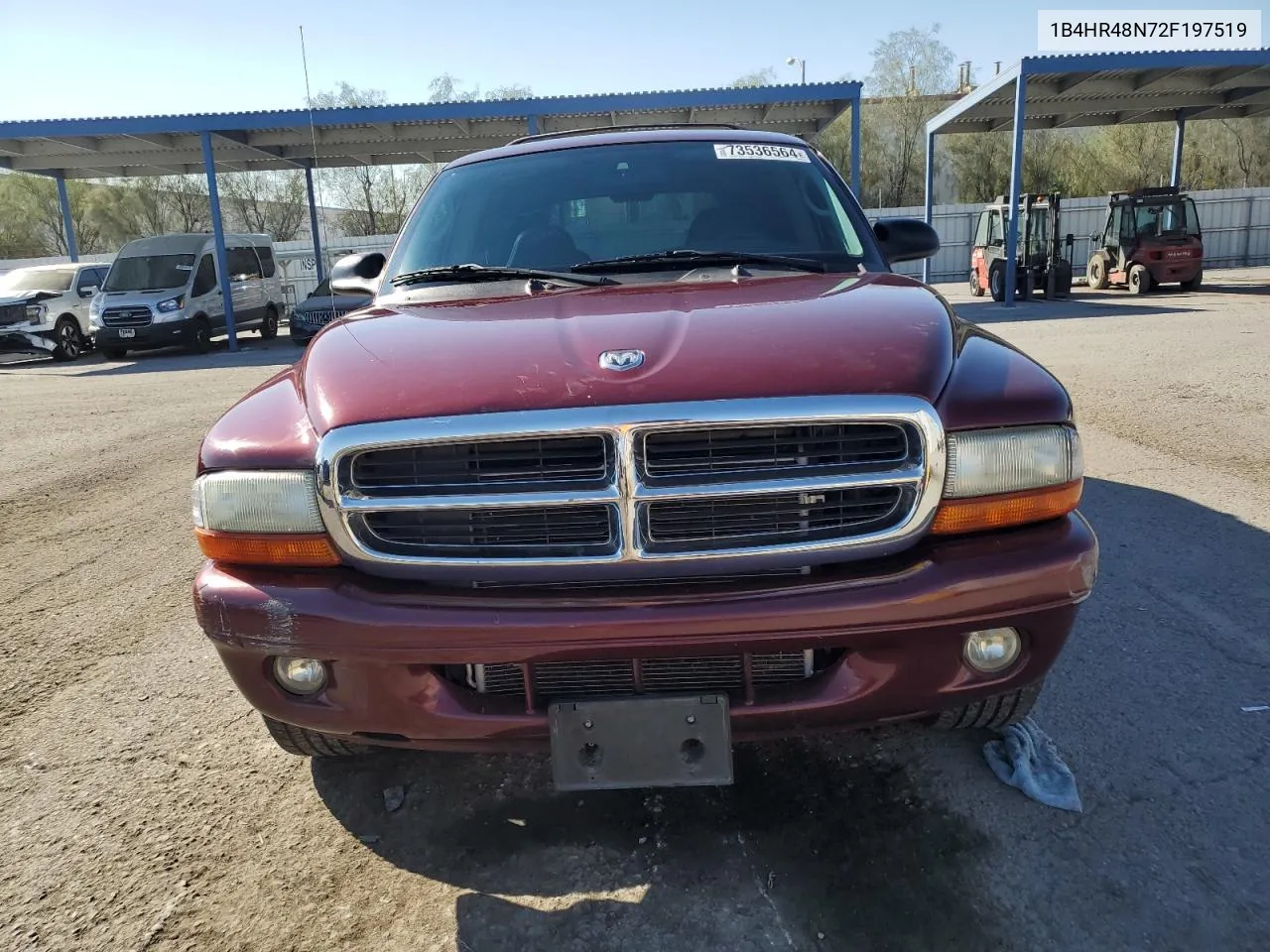 2002 Dodge Durango Slt VIN: 1B4HR48N72F197519 Lot: 73536564