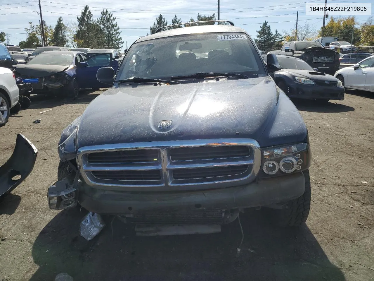 2002 Dodge Durango Slt VIN: 1B4HS48Z22F219806 Lot: 77704344