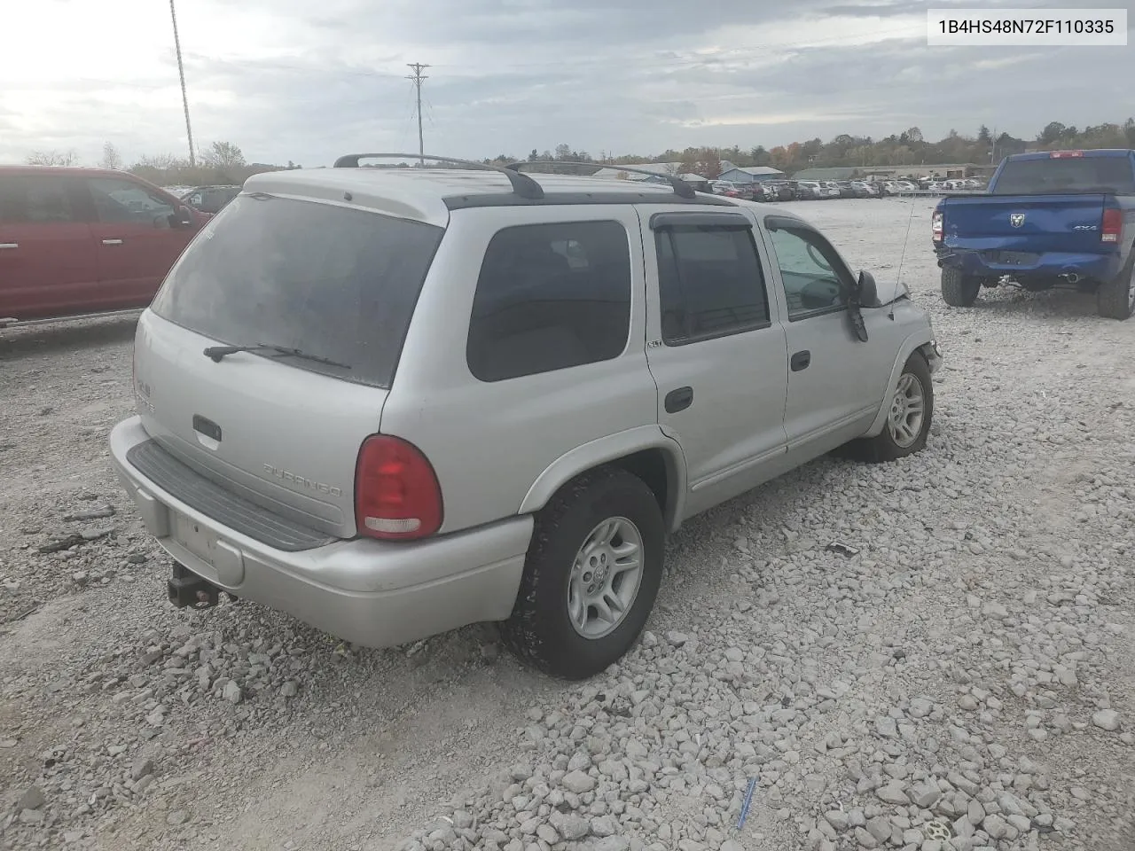 1B4HS48N72F110335 2002 Dodge Durango Slt