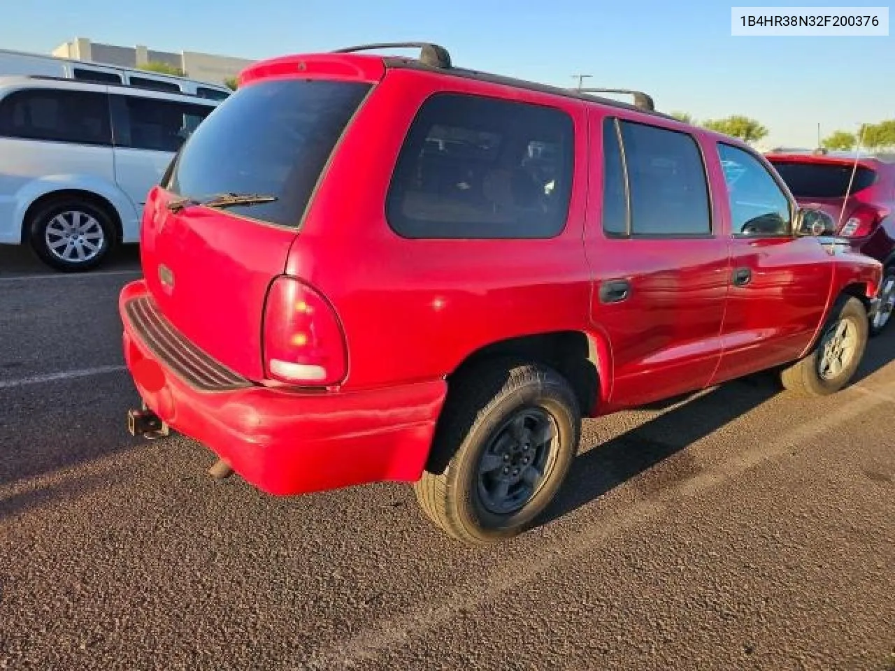 2002 Dodge Durango Sport VIN: 1B4HR38N32F200376 Lot: 81064724