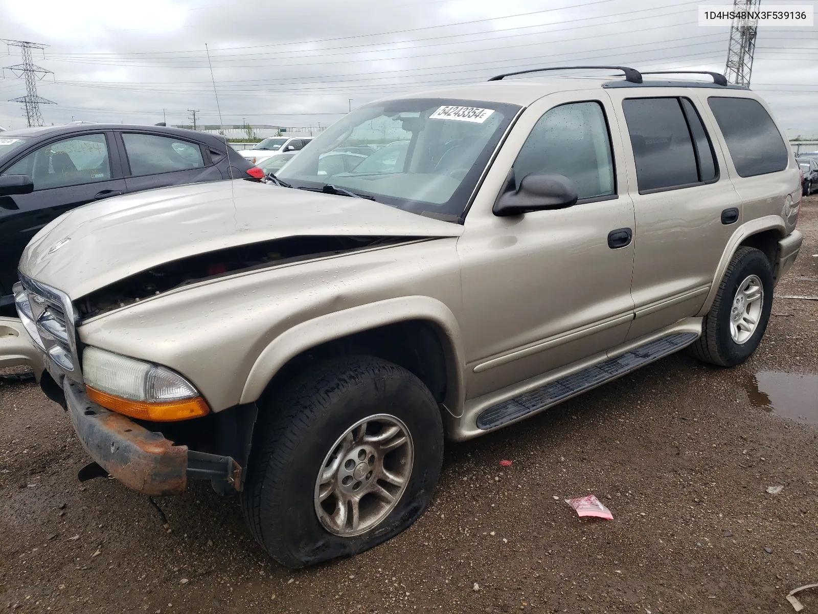 2003 Dodge Durango Slt VIN: 1D4HS48NX3F539136 Lot: 54243354