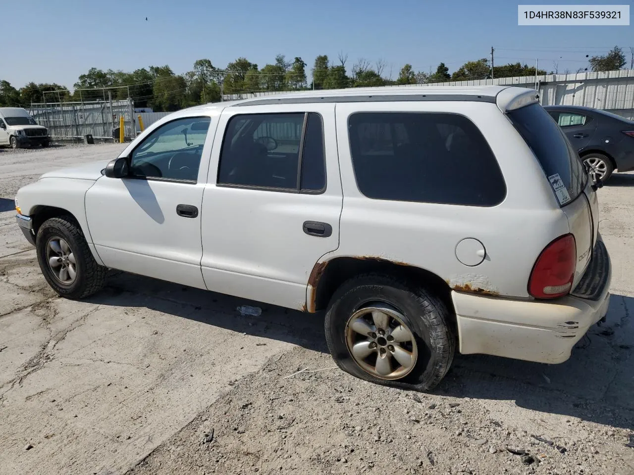 2003 Dodge Durango Sport VIN: 1D4HR38N83F539321 Lot: 70677354