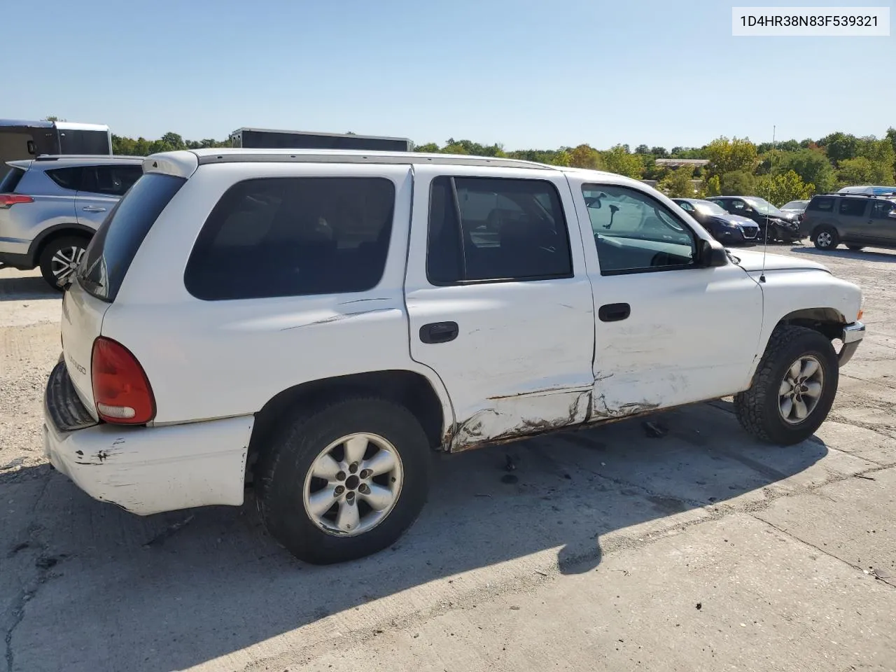 2003 Dodge Durango Sport VIN: 1D4HR38N83F539321 Lot: 70677354