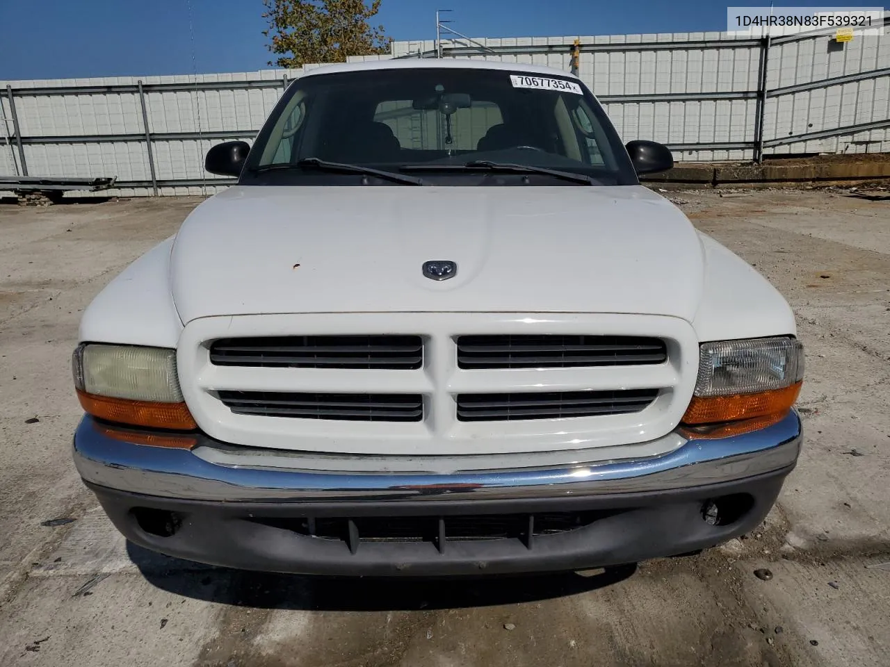 2003 Dodge Durango Sport VIN: 1D4HR38N83F539321 Lot: 70677354