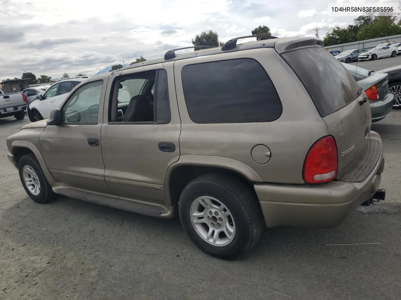 2003 Dodge Durango Slt Plus VIN: 1D4HR58N83F585596 Lot: 70747484