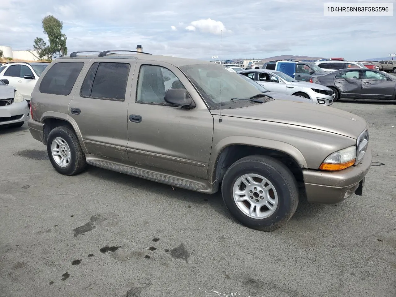 2003 Dodge Durango Slt Plus VIN: 1D4HR58N83F585596 Lot: 70747484