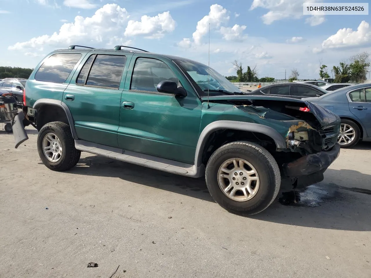 2003 Dodge Durango Sport VIN: 1D4HR38N63F524526 Lot: 71653974