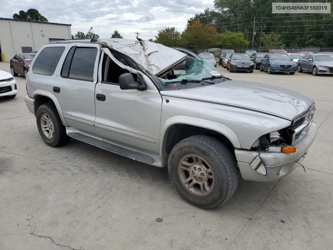 2003 Dodge Durango Slt VIN: 1D4HS48N63F550019 Lot: 74501684