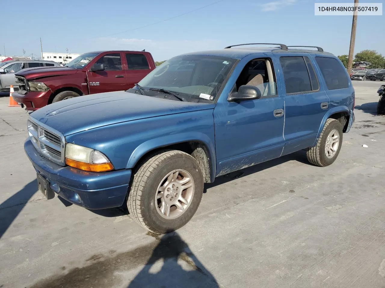 2003 Dodge Durango Slt VIN: 1D4HR48N03F507419 Lot: 75325414