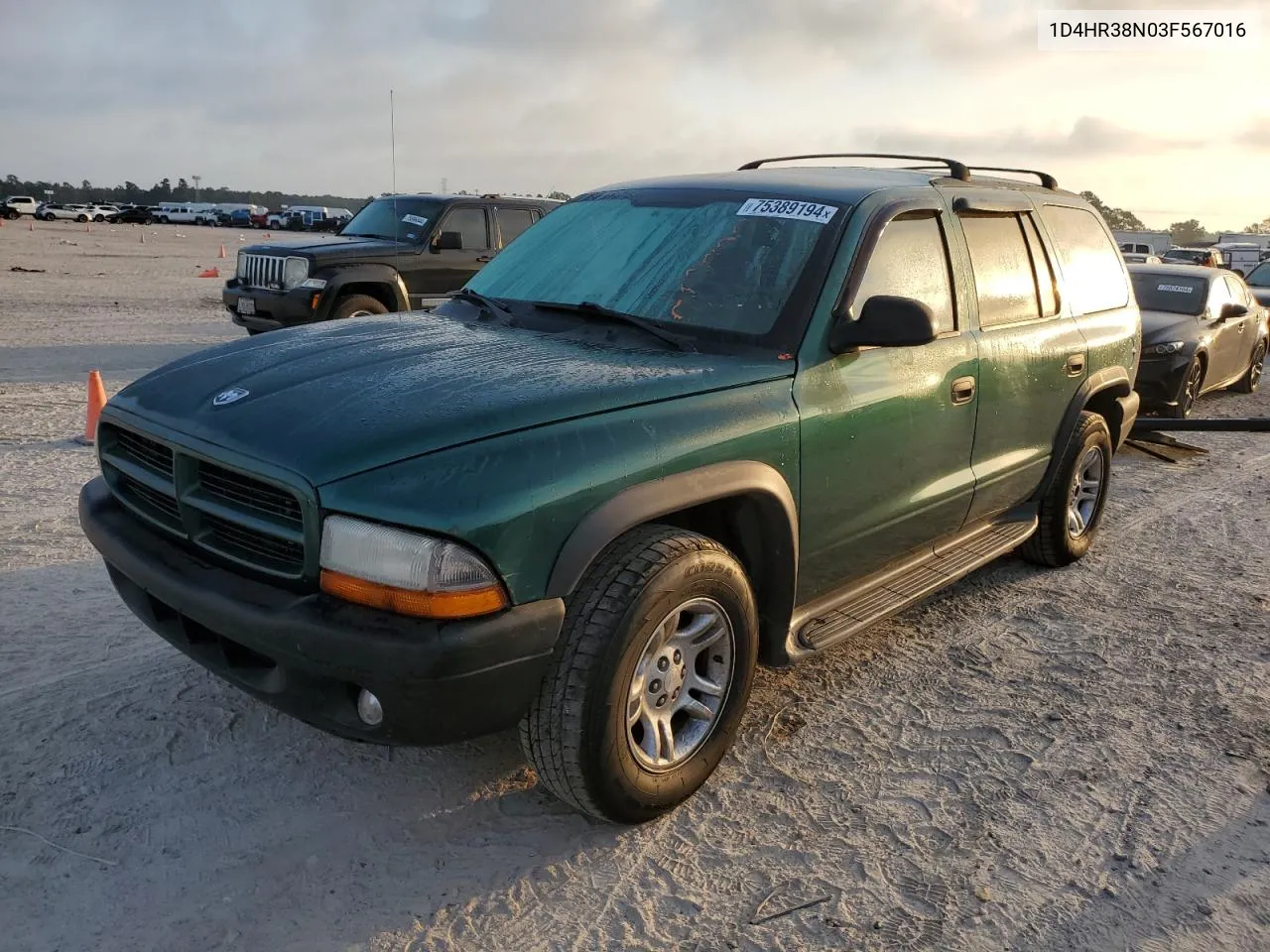 1D4HR38N03F567016 2003 Dodge Durango Sport