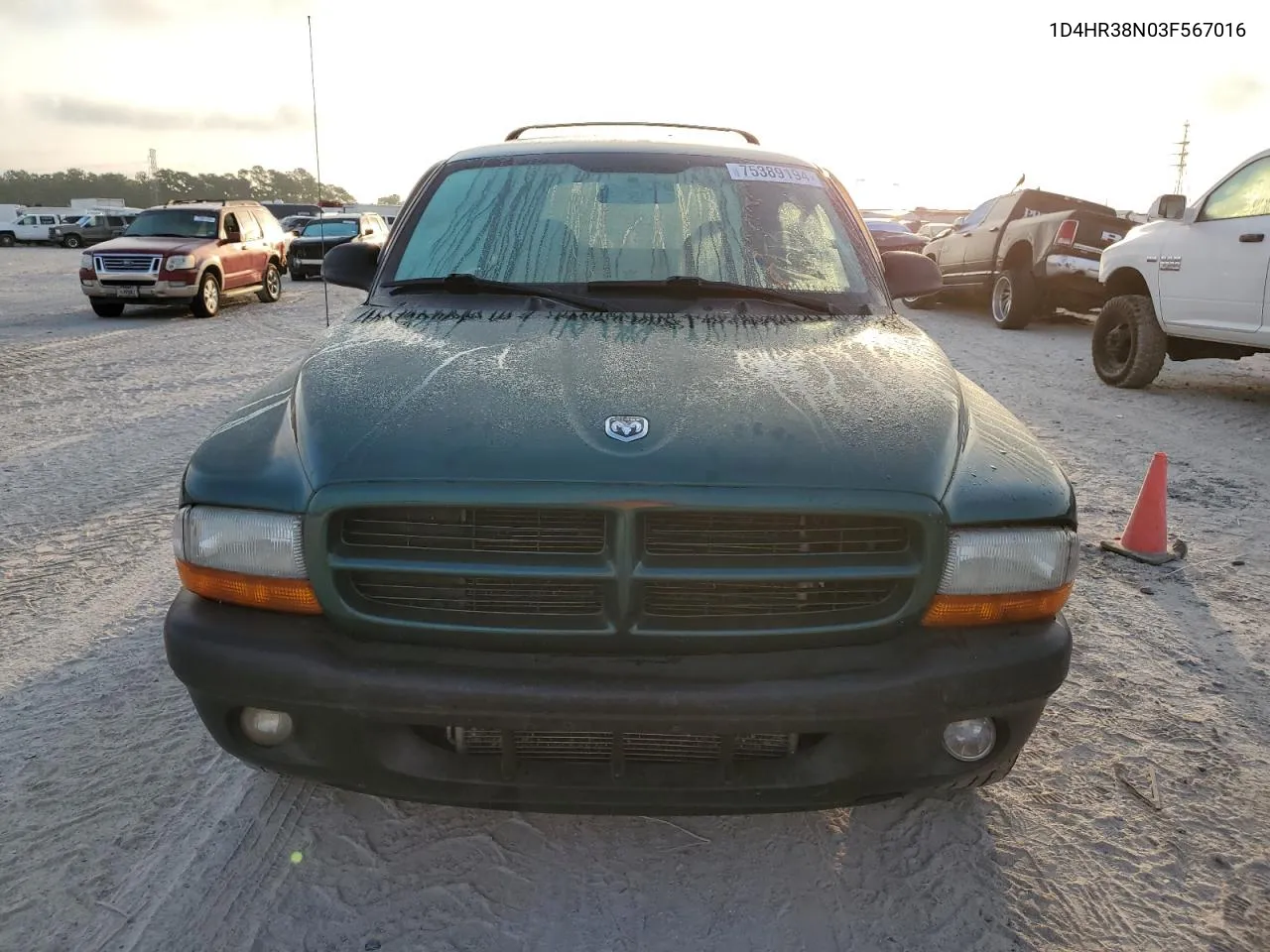 2003 Dodge Durango Sport VIN: 1D4HR38N03F567016 Lot: 75389194