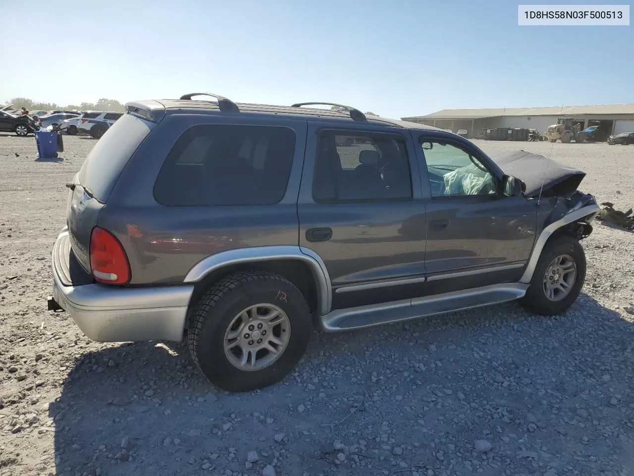 2003 Dodge Durango Slt Plus VIN: 1D8HS58N03F500513 Lot: 75486794