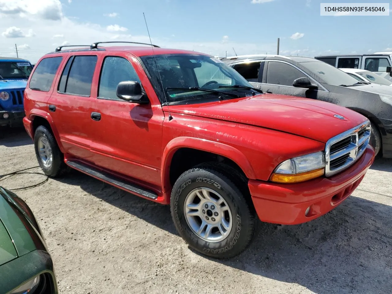 2003 Dodge Durango Slt Plus VIN: 1D4HS58N93F545046 Lot: 76031144