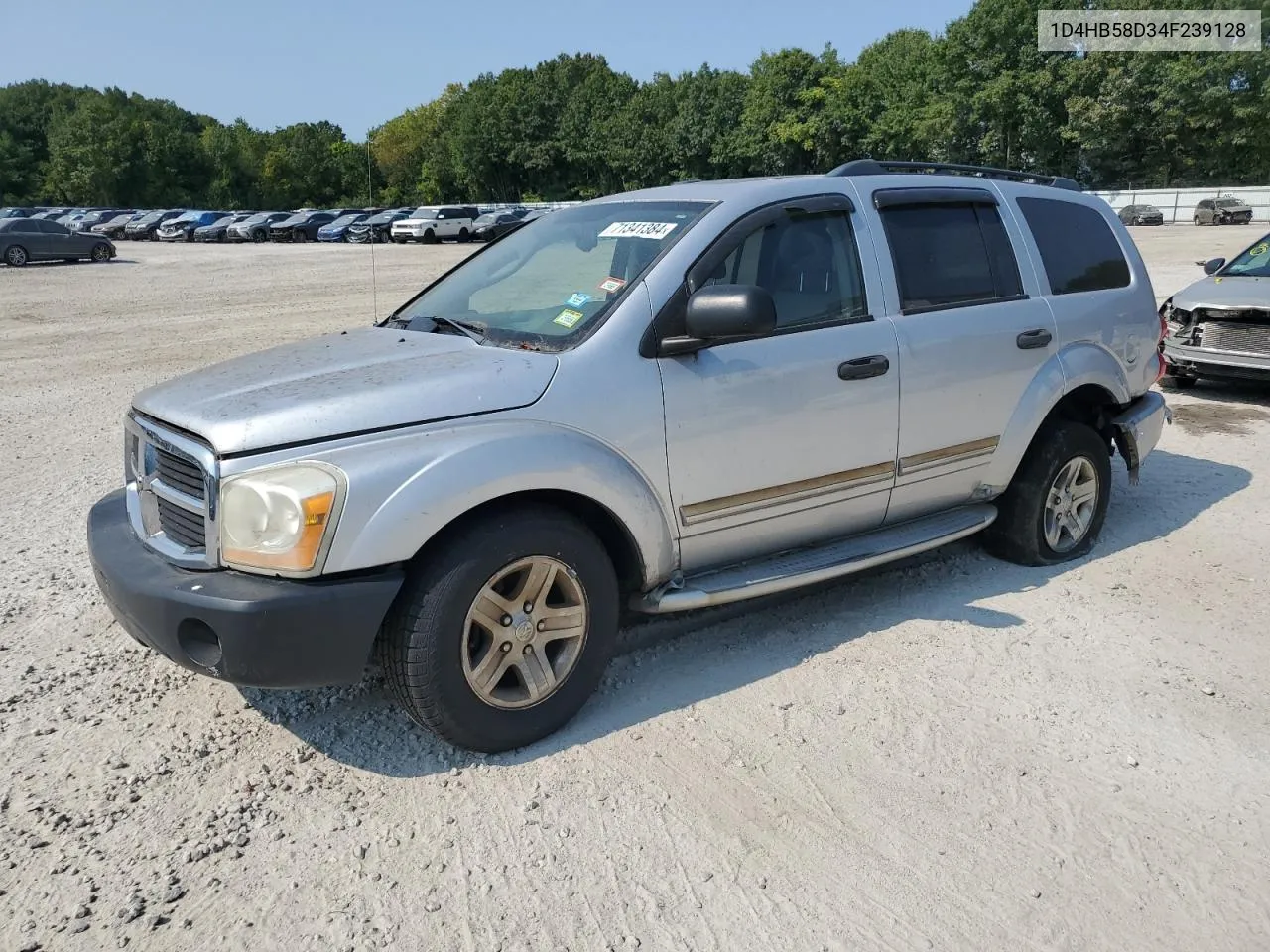 2004 Dodge Durango Limited VIN: 1D4HB58D34F239128 Lot: 71341384