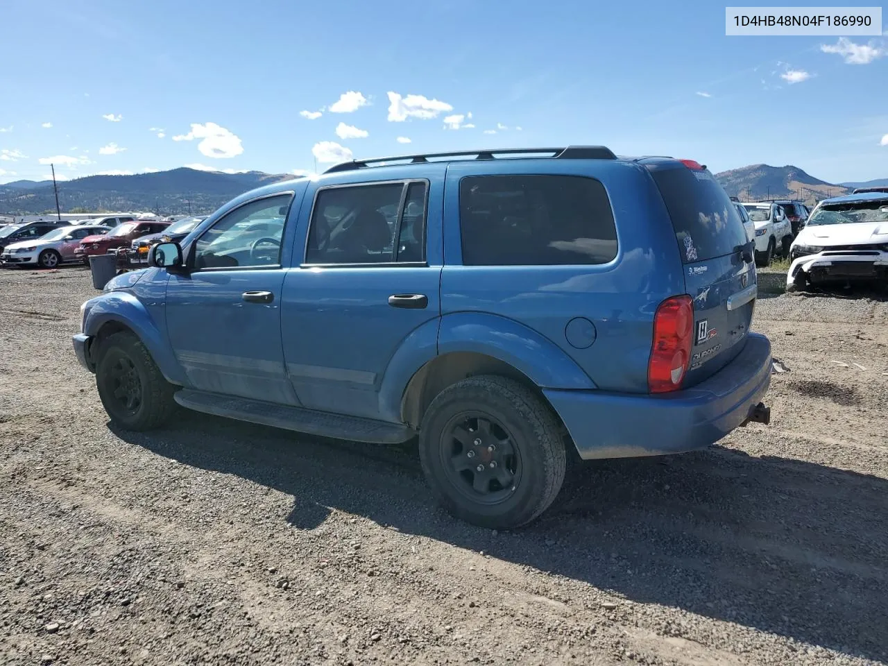 2004 Dodge Durango Slt VIN: 1D4HB48N04F186990 Lot: 72359774